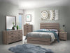 Brantford Eastern King Panel Bed Barrel Oak - De Avenue Furniture