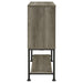 Claremont Sliding Door Bar Cabinet with Lower Shelf Grey Driftwood - De Avenue Furniture