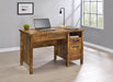 Delwin Lift Top Office Desk with File Cabinet Antique Nutmeg - De Avenue Furniture