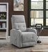 Howie Tufted Upholstered Power Lift Recliner Grey - De Avenue Furniture