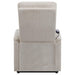 Henrietta Power Lift Recliner with Storage Pocket Beige - De Avenue Furniture