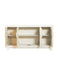 Voula Rectangular 4-door Accent Cabinet White and Gold - De Avenue Furniture