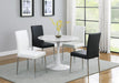 Maston Upholstered Dining Chairs White (Set of 4) - De Avenue Furniture