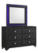 Penelope Rectangular Dresser Mirror Black - De Avenue Furniture