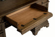 Hartshill Credenza with Power Outlet Burnished Oak - De Avenue Furniture