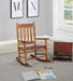 Annie Slat Back Youth Rocking Chair Golden Brown - De Avenue Furniture
