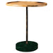 Ginevra Round Marble Base Accent Table Natural and Green - De Avenue Furniture