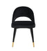 Lindsey Arched Back Upholstered Side Chairs Black (Set of 2) - De Avenue Furniture