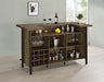 Bellemore Rectangular Storage Bar Unit Rustic Oak - De Avenue Furniture