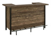 Bellemore Rectangular Storage Bar Unit Rustic Oak - De Avenue Furniture