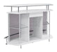 Gideon Crescent Shaped Glass Top Bar Unit with Drawer - De Avenue Furniture