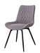 Diggs Upholstered Tufted Swivel Dining Chairs Grey and Gunmetal (Set of 2) - De Avenue Furniture