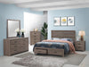 Brantford Eastern King Panel Bed Barrel Oak - De Avenue Furniture
