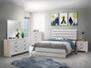 Brantford Eastern King Panel Bed Coastal White - De Avenue Furniture