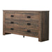 Frederick 6-drawer Dresser Weathered Oak - De Avenue Furniture