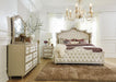 Antonella 3-drawer Upholstered Nightstand Ivory and Camel - De Avenue Furniture