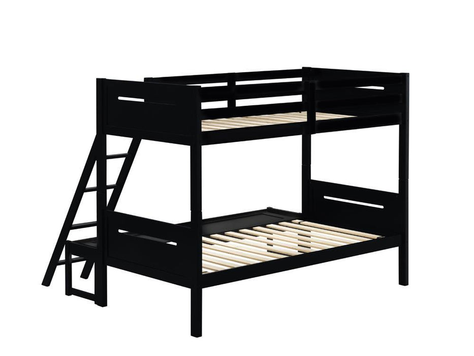 Littleton Twin Over Full Bunk Bed Black