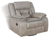 Greer Upholstered Tufted Back Glider Recliner - De Avenue Furniture