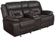 Greer Upholstered Tufted Back Glider Loveseat - De Avenue Furniture