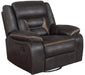 Greer Upholstered Tufted Back Glider Recliner - De Avenue Furniture