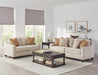 Christine Upholstered Cushion Back Loveseat Beige - De Avenue Furniture