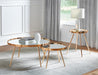 Kaelyn 2-piece Mirror Top Nesting Coffee Table Mirror and Gold - De Avenue Furniture