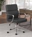Ximena Standard Back Upholstered Office Chair Black - De Avenue Furniture