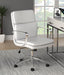 Ximena Standard Back Upholstered Office Chair White - De Avenue Furniture