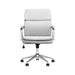 Ximena Standard Back Upholstered Office Chair White - De Avenue Furniture
