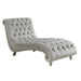 Lydia Tufted Cushion Chaise with Nailhead Trim Grey - De Avenue Furniture