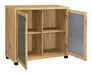 Mchale Accent Cabinet with Two Mesh Doors Golden Oak - De Avenue Furniture