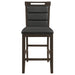 Prentiss Upholstered Counter Height Chair (Set of 2) Black and Cappuccino - De Avenue Furniture