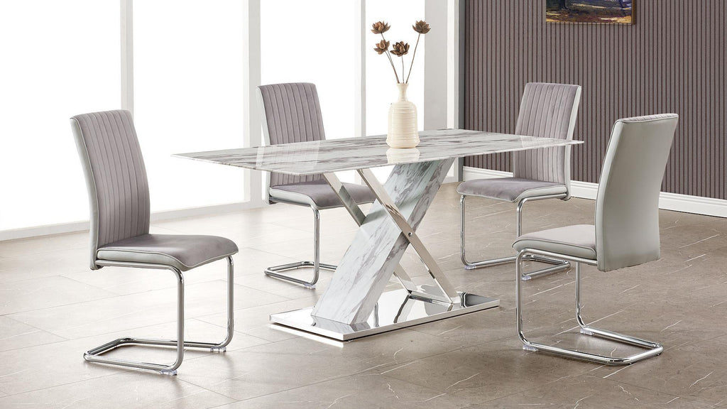 5 Piece Dining Room Set (D1274DT+D4957DC-GR) | De Avenue